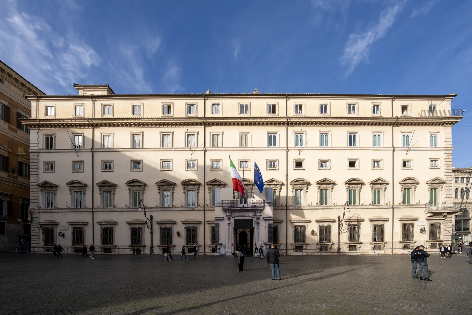 Palazzo Chigi, sede della Presidenza del Consiglio a Roma